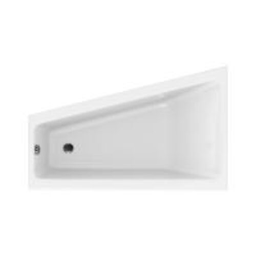 Ванна ассиметричная Cersanit CREA 160×100, левая, белая, без ног WA-CREA*160-L