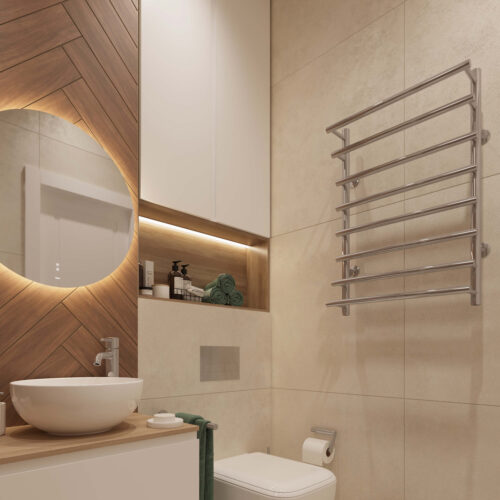 Полотенцесушитель водяной Cascade Л 50×80 К8